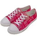 Pink Background Grunge Texture Women s Low Top Canvas Sneakers View2