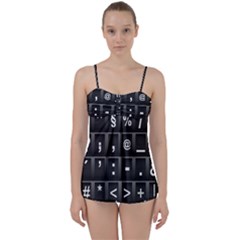 Timeline Character Symbols Alphabet Literacy Read Babydoll Tankini Set by Jancukart