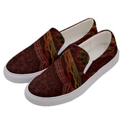 Fractal Pattern Geometric Pattern Men s Canvas Slip Ons by danenraven