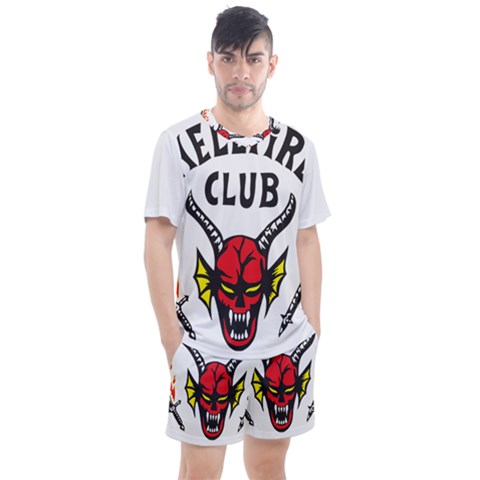 Hellfire-club Men s Mesh Tee And Shorts Set by thenyshirt