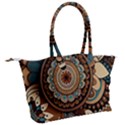 Bohemian Flair In Blue And Earthtones Canvas Shoulder Bag View2