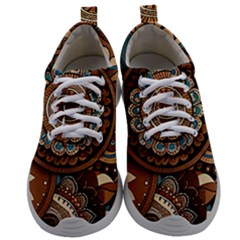 Bohemian Flair In Blue And Earthtones Mens Athletic Shoes by HWDesign