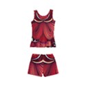 Bohemian Flower Drop Kids  Boyleg Swimsuit View2