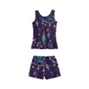 Bohemian  stars, moons, and dreamcatchers Kids  Boyleg Swimsuit View2