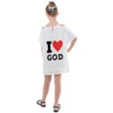 I love god Kids  One Piece Chiffon Dress View2