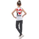 I love god Kids  Sleeveless Hoodie View2