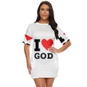 I love god Just Threw It On Dress View1