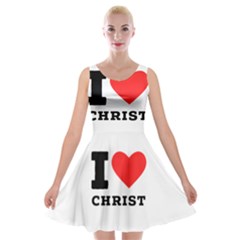 I Love Christ Velvet Skater Dress by ilovewhateva