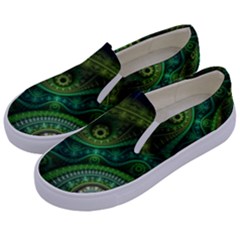 Abstract Pattern Design Art Fabric Decoration Kids  Canvas Slip Ons by danenraven