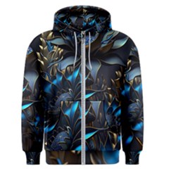 Flower Metal Flowers Sculpture Men s Zipper Hoodie by Ravend