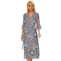 Flower Midsummer Wrap Dress by zappwaits