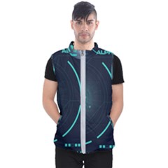 Sci Fi Computer Screen Men s Puffer Vest by Uceng