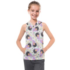 Pattern Pastel Drawing Art Kids  Sleeveless Hoodie by Uceng