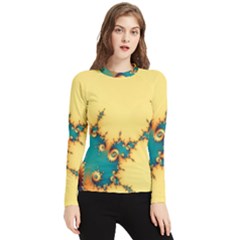 Fractal Art Fractals Digital Art Women s Long Sleeve Rash Guard by Uceng