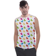 Butterfly Pattern Design Wallpaper Background Men s Regular Tank Top by Ravend