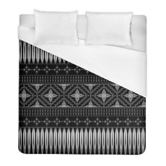 Abstract Art Artistic Backdrop Black Brush Card Duvet Cover (full/ Double Size) by Ravend