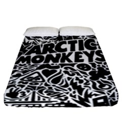 Arctic Monkeys Digital Wallpaper Pattern No People Creativity Fitted Sheet (king Size) by Sudhe