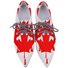 Canada Flag Canadian Flag View Pointed Oxford Shoes by Ravend