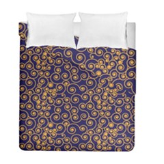 Spiral Pattern Texture Fractal Circle Geometry Duvet Cover Double Side (full/ Double Size) by Ravend