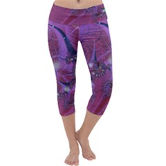 Fractal Math Abstract Abstract Art Digital Arts Capri Yoga Leggings by Ravend