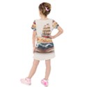 Ai Generated Noodles Pirate Chinese Food Food Kids  Short Sleeve Velvet Dress View2