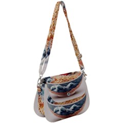 Ai Generated Noodles Pirate Chinese Food Food Saddle Handbag by danenraven