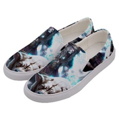 Ai Generated Viking God Fantasy Dog Norse Man Men s Canvas Slip Ons by danenraven