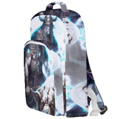 Ai Generated Viking God Fantasy Dog Norse Man Double Compartment Backpack by danenraven