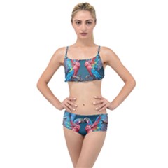 Birds Parrots Love Ornithology Species Fauna Layered Top Bikini Set by danenraven