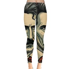 Ai Generated Nikola Tesla Tesla Nikolas Electricity Leggings  by danenraven