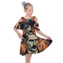 Ai Generated Nikola Tesla Tesla Nikolas Electricity Kids  Shoulder Cutout Chiffon Dress View1