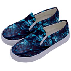 Art Ai Generated Cherry Blossom Blossoms Kids  Canvas Slip Ons by Ravend