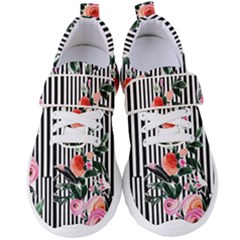 Classic Watercolor Flowers Women s Velcro Strap Shoes by GardenOfOphir