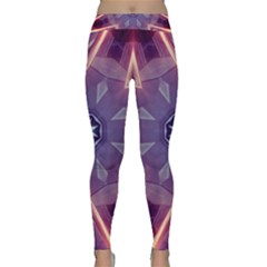 Abstract Glow Kaleidoscopic Light Classic Yoga Leggings by Ravend