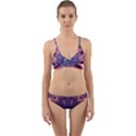 Abstract Glow Kaleidoscopic Light Wrap Around Bikini Set View1