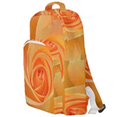 Flower Plant Rose Nature Garden Orange Macro Double Compartment Backpack by Ravend