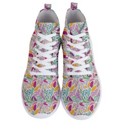 Leaves Colorful Leaves Seamless Design Leaf Men s Lightweight High Top Sneakers by Ravend