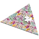 Leaves Colorful Leaves Seamless Design Leaf Wooden Puzzle Triangle View2