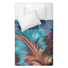 Feather Fractal Artistic Design Conceptual Duvet Cover Double Side (single Size) by Ravend