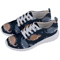 Dino Art Pattern Design Wallpaper Background Men s Lightweight Sports Shoes by Ravend