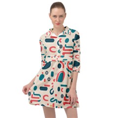 Shapes Pattern  Mini Skater Shirt Dress by Sobalvarro