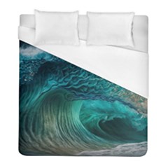 Tsunami Waves Ocean Sea Water Rough Seas 2 Duvet Cover (full/ Double Size) by Ravend