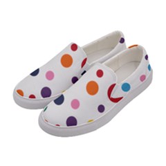 Polka Dot Women s Canvas Slip Ons by 8989