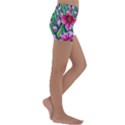 Cheerful And Cheery Blooms Kids  Lightweight Velour Yoga Shorts View3