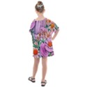 Bright And Brilliant Bouquet Kids  One Piece Chiffon Dress View2