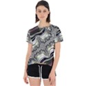 Fractal Background Pattern Texture Abstract Design Art Open Back Sport Tee View1