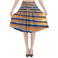 Endless Summer Nights Flared Midi Skirt by GardenOfOphir