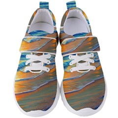 Modern Sunset Over The Ocean Women s Velcro Strap Shoes by GardenOfOphir