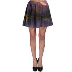 Colored Hues Sunset Skater Skirt by GardenOfOphir