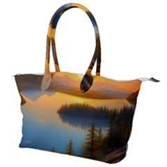 Distant Sunset Canvas Shoulder Bag by GardenOfOphir